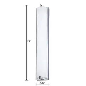 Alto 24'' High Integrated LED Sconce - Chrome 2