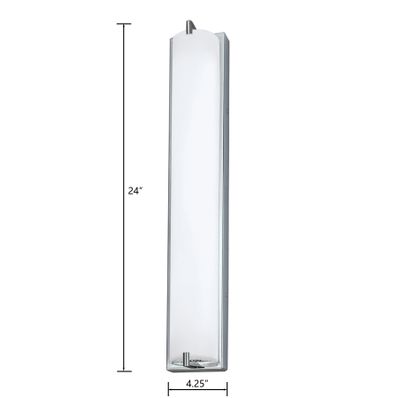 Alto 24″ High Integrated LED Sconce - Chrome