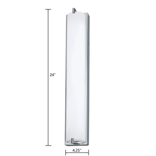 Alto 24'' High Integrated LED Sconce - Chrome