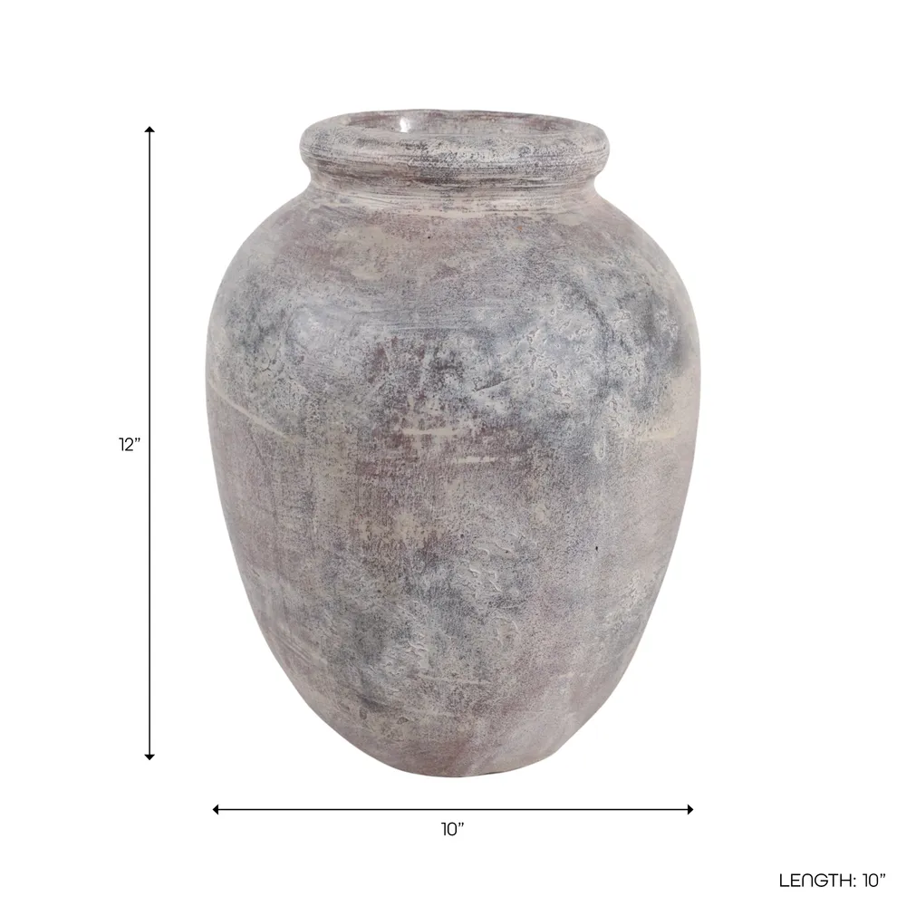 DUNCANRUN GRAY VASE 12 (IN)