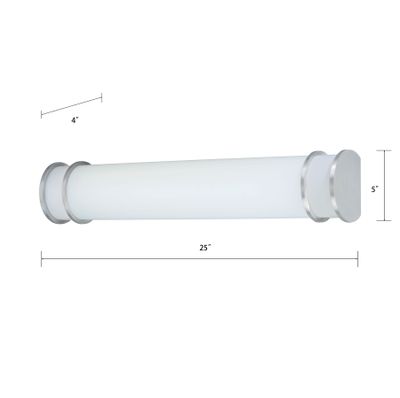 Clarion 25'' Wide 2-Light Wall Lamp - Brushed Nickel