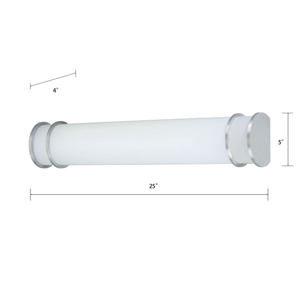 Clarion 25'' Wide 2-Light Wall Lamp - Brushed Nickel