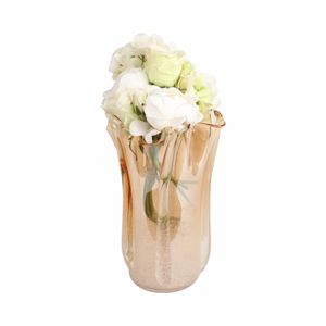 DAXTONROSE TAN GLASS VASE 13 (IN) 3