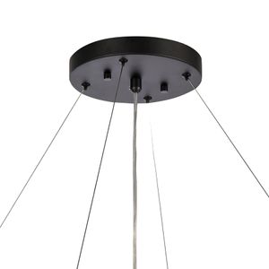 Fantania 36'' Wide 8-Light Chandelier - Matte Black 5