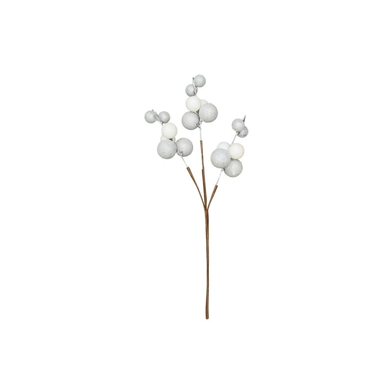 15"BEADED METALLIC BERRY PICK