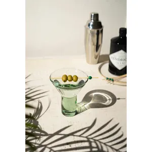 Clear Martini Glass with Solid Base 2