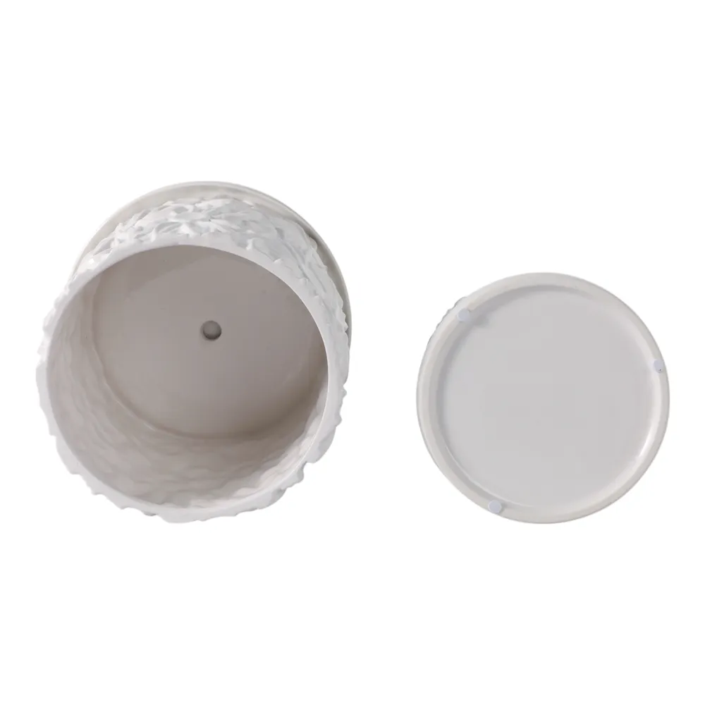 BOWENHAVEN SET OF 2 WHITE PLANTER 7 (IN)