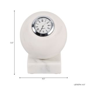 RUEWOOD WHITE CLOCK 6 (IN) 9