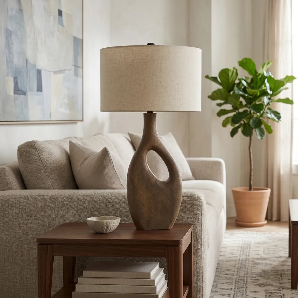 DUNCANSHAW BROWN LAMP 30 (IN)