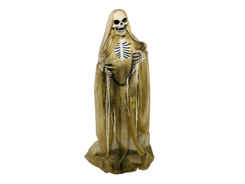 65" Animated Standing Skeleton with Chain 1