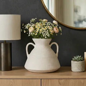 CLINTONWIND WHITE VASE 15 (IN) 11