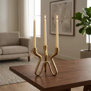 TODDBURN GOLD CANDLE HOLDER 10 (IN) 9