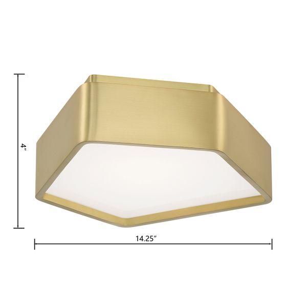 Fenway 12.25'' Wide Integrated LED Flush Mount - Satin Brass