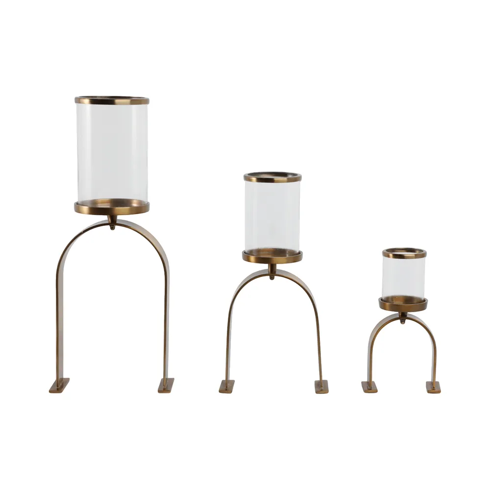 FLYNN GOLD CANDLE HOLDER 22 (IN)