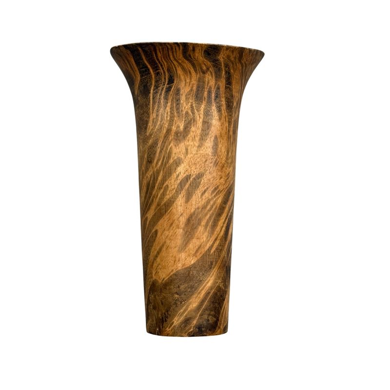 FLUTED VASE L 14.5IN