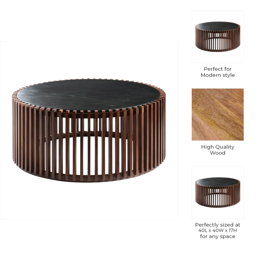 REIDMORE BROWN COFFEE TABLE 17 (IN)