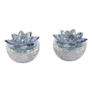 BAIRDCROSS SET OF 2 BLUE BOXES 4 (IN) 4