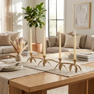 GRADYVIEW GOLD CANDLE HOLDER 5 (IN) 11