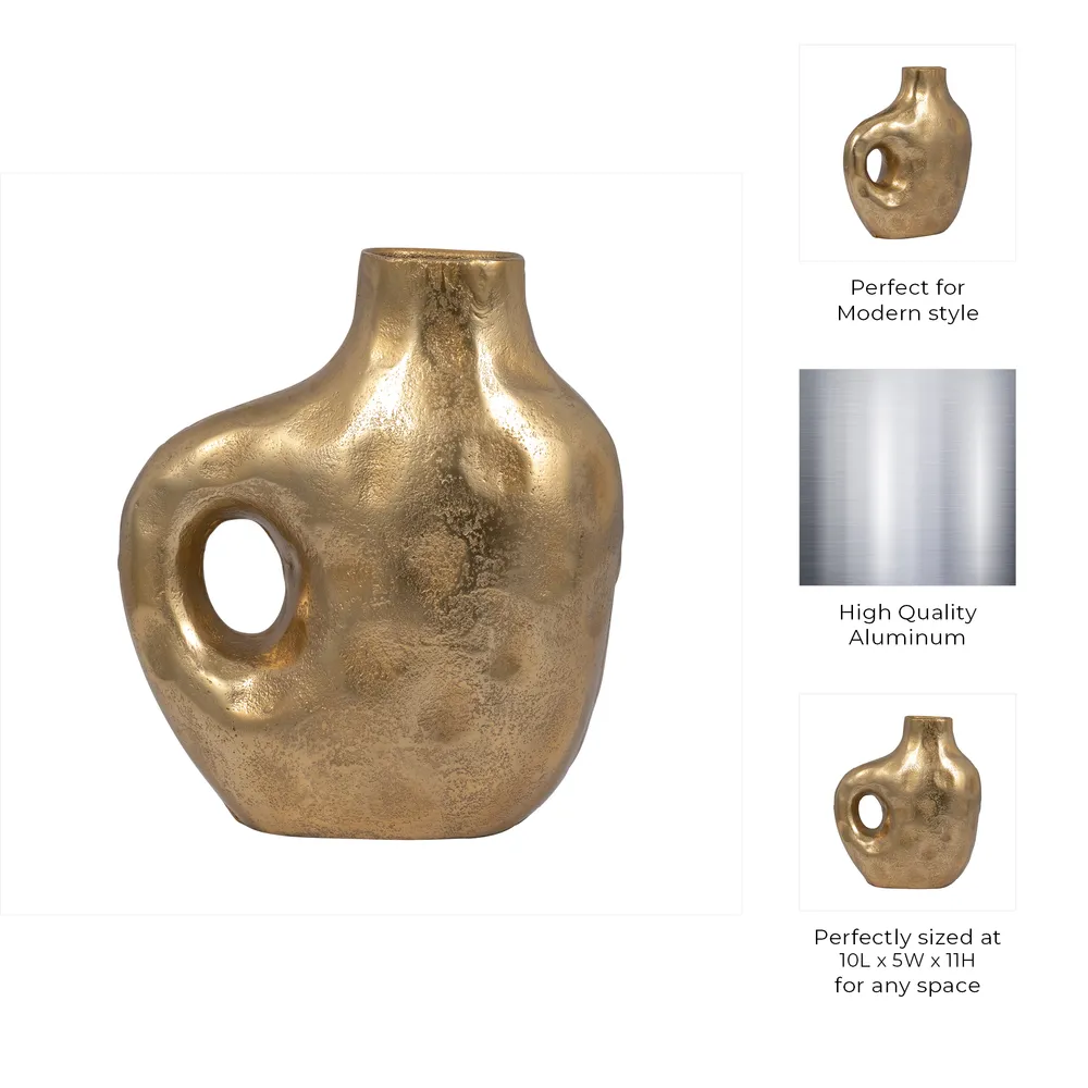 HALDENWORTH GOLD VASE 11 (IN)