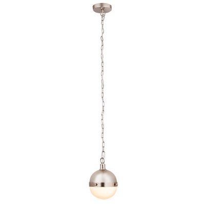 Harmelin 7″ Wide 1-Light Mini Pendant - Satin Nickel