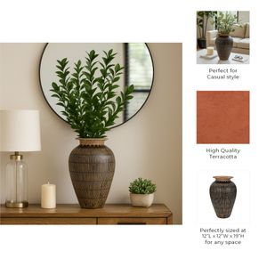 GILBERTLAND BLACK VASE 19 (IN) 10