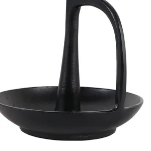 DECKERROSE BLACK CANDLE HOLDER 10 (IN) 8