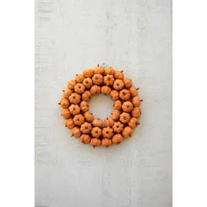 Faux Pumpkin Wreath 3