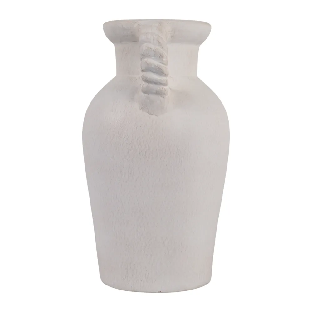 CLOVERWIND WHITE VASE 14 (IN)
