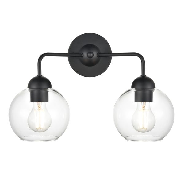 Astoria 15.75'' Wide 2-Light Vanity Light - Matte Black