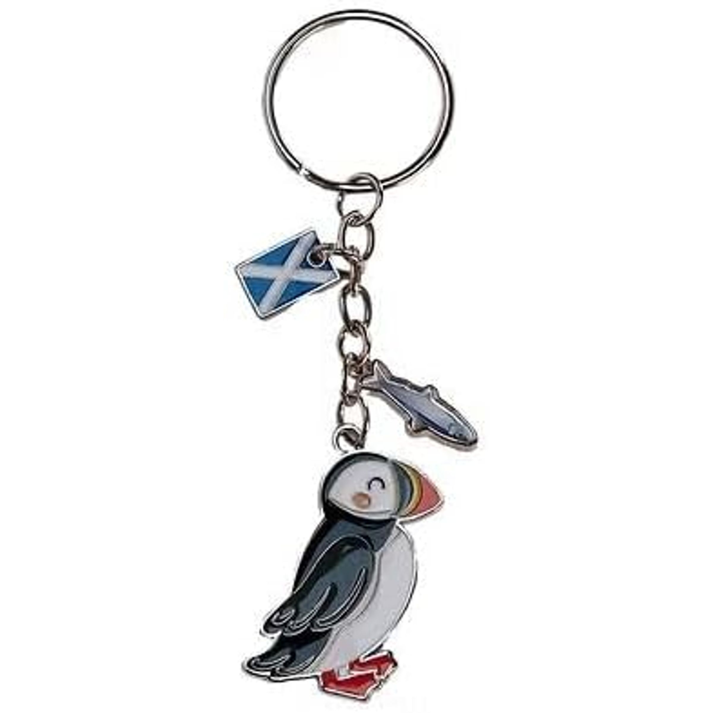 GLITTER KEYCHAIN - PUFFIN