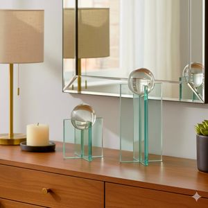 TRENTONVIEW SET OF 2 CLEAR DECOR 12 (IN) 11
