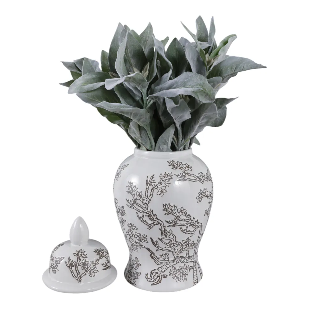 BARTONRUN WHITE CHINOISERIE 15 (IN)