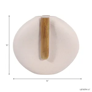 FINTONSIDE WHITE VASE 15 (IN) 9