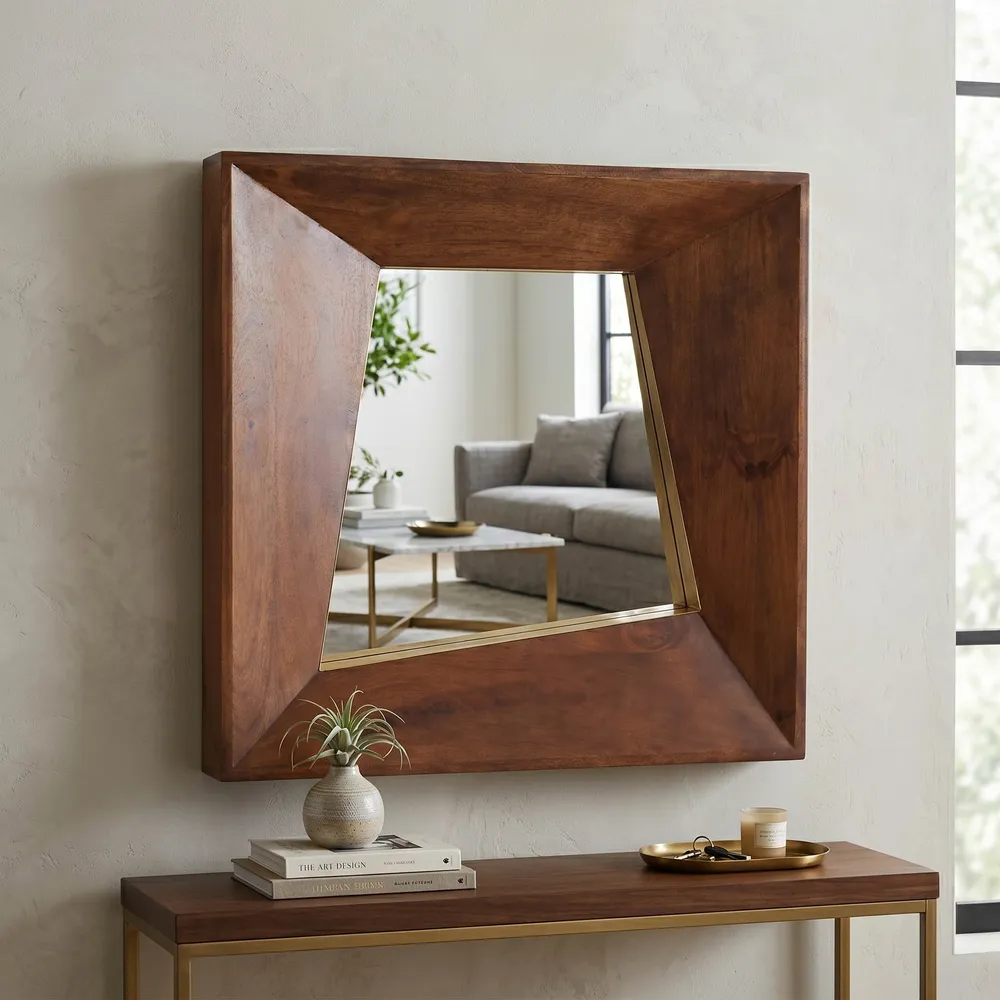 BARLOWGROVE BROWN MIRROR 36 (IN)