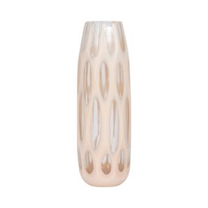 HATCHERHAVEN TAN GLASS VASE 15 (IN) 4