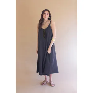 Adjustable Strap Flowy Jumper with Button Detail 4