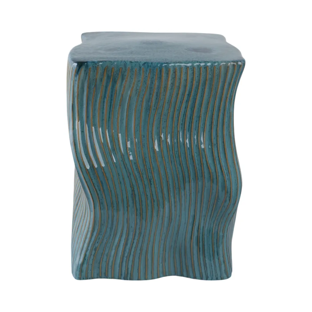 AIDEN GREEN GARDEN STOOL 19 (IN)