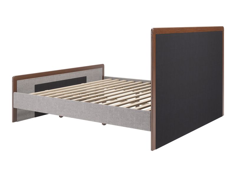 Somune King Bed Gray & Walnut 6