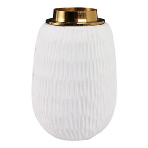 ADLERCREST WHITE VASE 9 (IN) 5