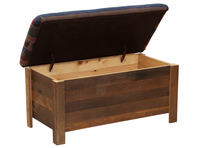 Barnwood Blanket Chest - Premium Fabric 3