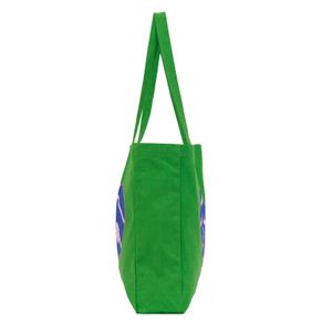 Pickleball Green Little Shopper Canvas Tote Bag 3