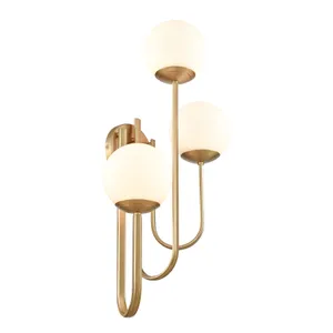 Caroline 28″ High 3-Light Left Sconce - Brushed Gold 5
