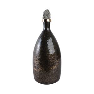 FARLEYDALE BLACK GLASS VASE 18 (IN) 1