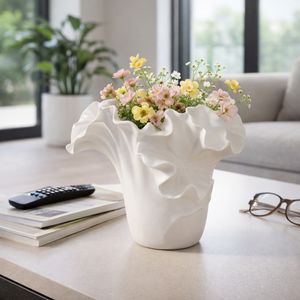 ALDERPORT WHITE VASE 8 (IN) 12