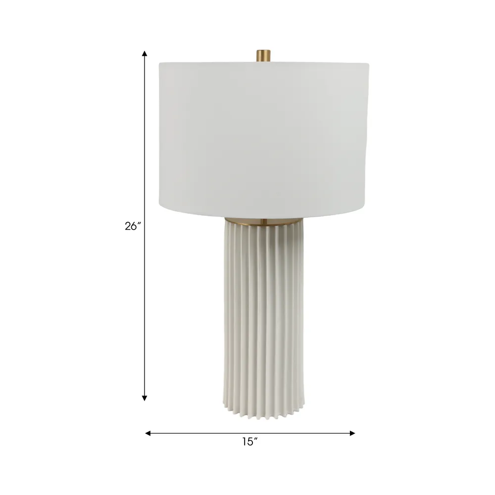 HANNAHBURN WHITE LAMP 27 (IN)