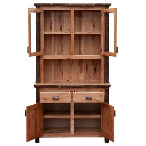 Hickory Log 48-inch Buffet & Hutch - Cinnamon 5