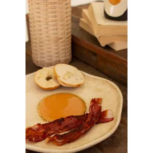 Ceramic Fried Egg Platter 2