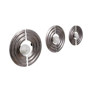 GASTONVIEW SET OF 3 SILVER METAL WALL 4 (IN) 3
