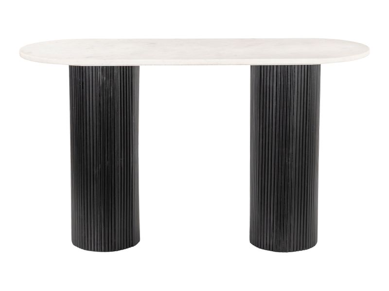 Izola Console Table White & Black 4