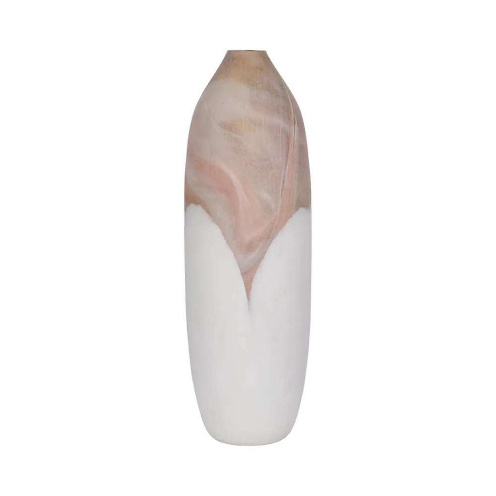 DRAKELEY TAN GLASS VASE 24 (IN)